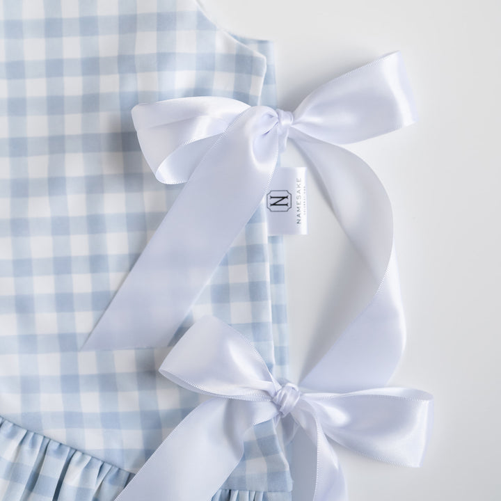 Little Blue Check Petite Tree Skirt