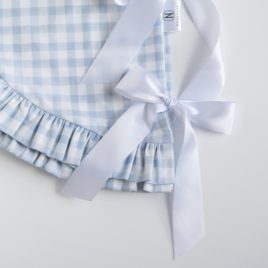 Little Blue Check Petite Tree Skirt