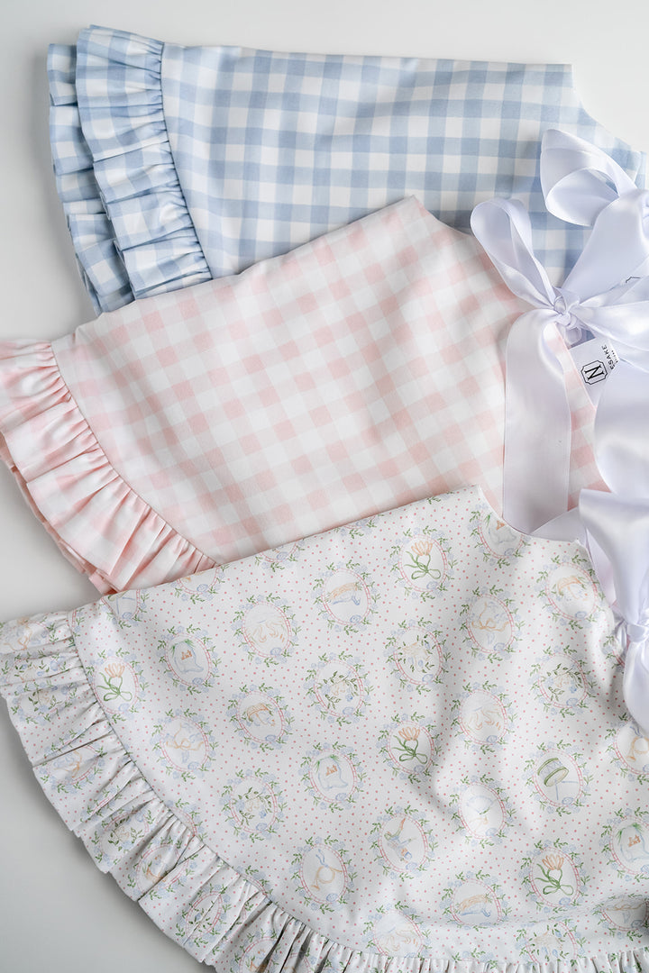 Little Blue Check Petite Tree Skirt