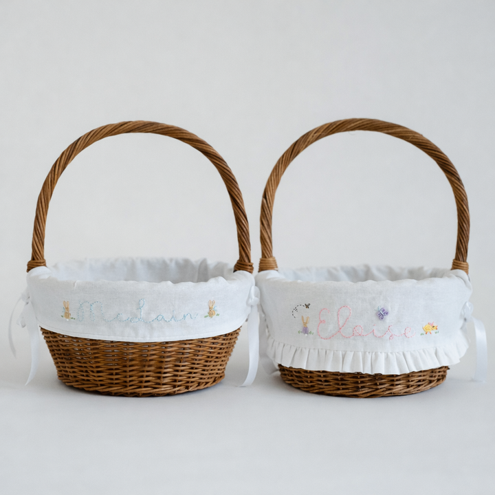 Brittingham Stitching Co. x Namesake Celebrations Hand Embroidered Basket Liner