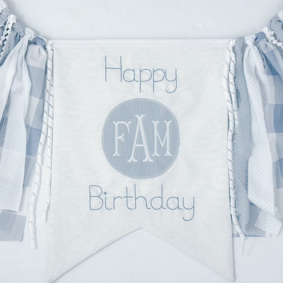 Applique Happy Birthday Banner