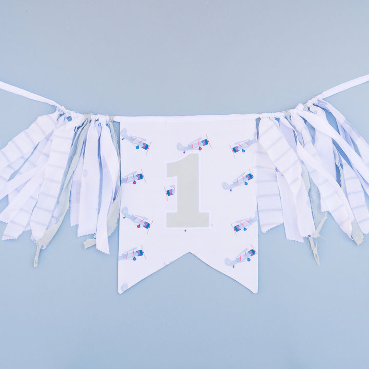 Flying Airplane Petite First Birthday Set