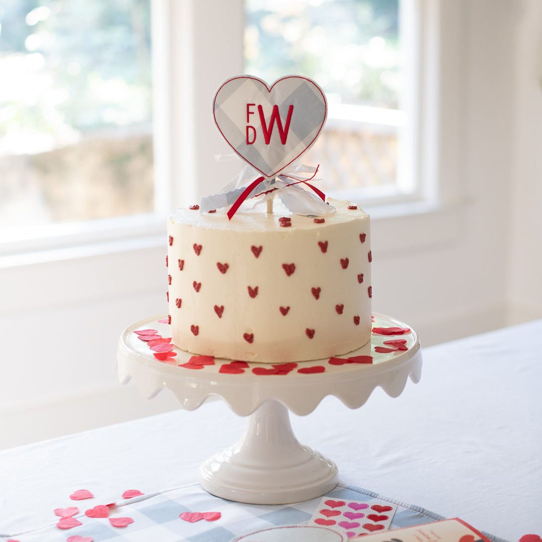 Personalized Heart Topper