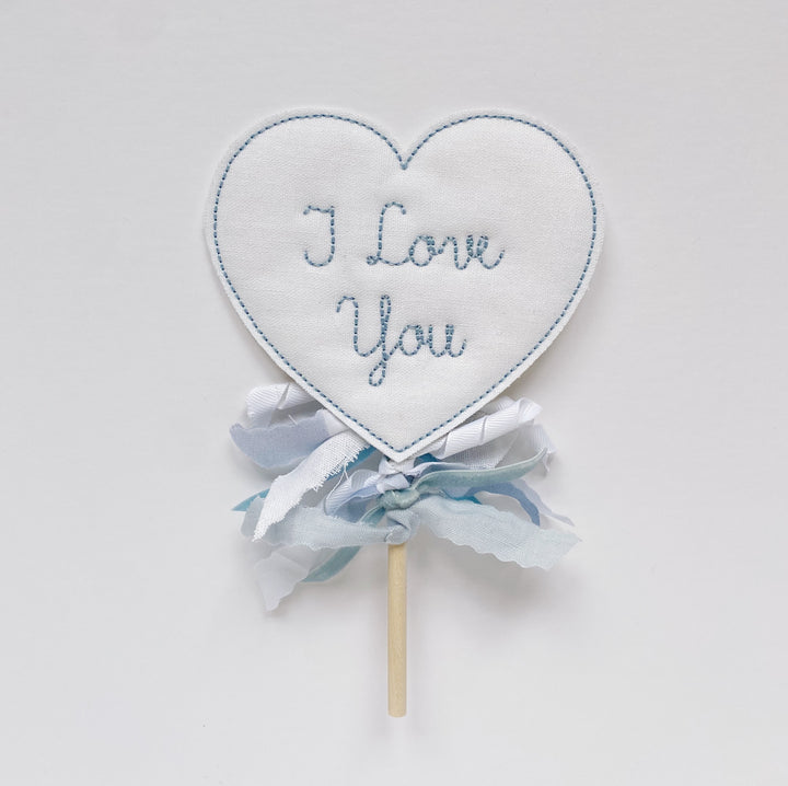 “I Love You” Heart Topper