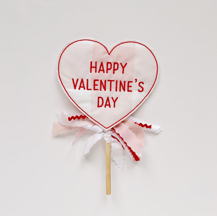 “Happy Valentine’s Day” Heart Topper